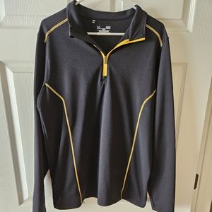 Mans Black Gold pullover activity shirt